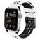 Mobigear Aero Armor Pasek Silikon do Apple Watch Sprzączka - 49/46/45/44 mm - Czarny / Biały
