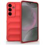 Mobigear Bumpy Samsung Galaxy S25 Plus Flexibilní TPU Zadní kryt - Červená