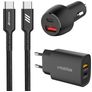 Mobigear Essentials Caricabatterie + caricabatterie auto + cavo USB-C 1 m Power Delivery 48W - Nero