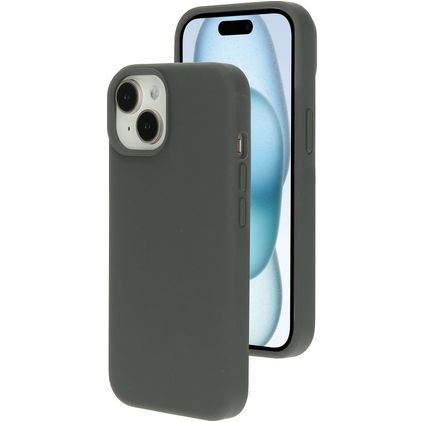 Mobiparts iPhone 15 Silicone Capa traseira - Urban Grey