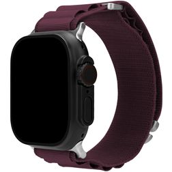 Mobilize Alpine Nailon Apple Watch Ranneke Solki - 42/41/40/38 mm - Bordeaux