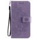 Mobigear Flowers OPPO A54 5G Pungetui med Seddelrum - Lilla