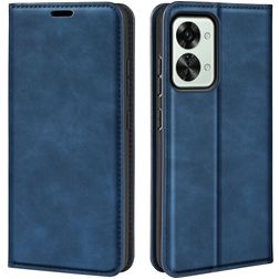 Mobigear Retro Slim OnePlus Nord 2T 5G Pungetui med Seddelrum - Mørkeblå