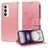 Mobigear Flowers OPPO Reno 12 Pro Etui z klapką typu portfel - Różowe złoto