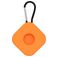 Mobigear Square Key Apple AirTag Case Flexible Silicone Keyring - Orange