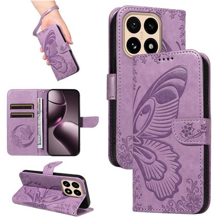 Mobigear Butterfly Xiaomi 15T Capa livro Carteira - Roxo