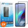 Mobigear Premium Motorola Moto G100 Tempered Glass Screen Protector - Case Friendly - Black (2-Pack)