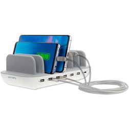 4Smarts Office Charging Station 7 USB Laddstation Power Delivery 60W - Vit