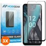 Mobigear Premium Nokia C22 Cristal templado Protector de pantalla - Compatible con fundas - Negro (pack de 3)
