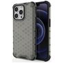 Mobigear Honeycomb iPhone 14 Pro Hard Case Back cover Shockproof - Black