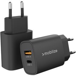 Mobilize Dual USB / USB-C Nabíječka Power Delivery 25W - Černá