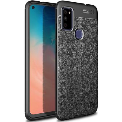 Mobigear Luxury Samsung Galaxy M51 Flexibilní TPU Zadní kryt - Černá