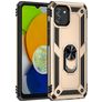 Mobigear Armor Ring Samsung Galaxy A03 Funda Plástico rígido Carcasa Antigolpes con anillo - Dorado