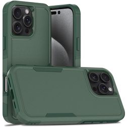 Mobigear Heavy Armor iPhone 16 Pro Max Plástico rígido Capa traseira Antichoque - Verde