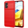 Mobigear Brushed Slim POCO M5 Flexible TPU Back cover - Red