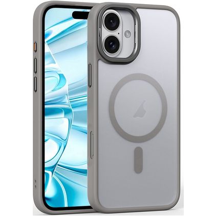 Mobigear Shockproof iPhone 16 MagSafe Hard Case Back cover - Grey