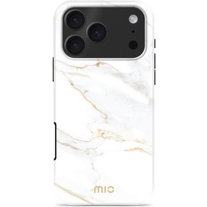 MIO iPhone 17 Pro Max MagSafe Plástico rígido Capa traseira - White Marble