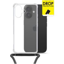 My Style Loop Gennemsigtig iPhone 17 Fleksibel TPU Cover med snor - Gennemsigtig