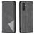 Mobigear Rhombus Slim Samsung Galaxy S25 FE Funda tipo libro - Negro
