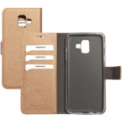 Mobiparts Saffiano Wallet Samsung Galaxy A6 (2018) Funda tipo libro Cartera - Copper