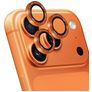 Mobiparts iPhone 17 Pro Max Aluminio Protector de lente de cámara - Compatible con fundas - Orange Gold
