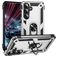 Mobigear Armor ring Samsung Galaxy S25 FE Funda Plástico rígido Carcasa Antigolpes con anillo - Plateado
