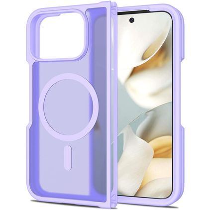 Mobigear Shockproof Google Pixel 10 Pro Fold MagSafe Plástico rígido Capa traseira - Roxo