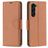 Mobigear Excellent Samsung Galaxy S23 Plus Etui z klapką typu portfel - Brązowy