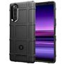 Mobigear Rugged Shield Sony Xperia 5 II Fleksibel TPU Bagsidecover Stødsikkert - Sort