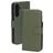 Mobiparts Samsung Galaxy A35 Pravá kůže Knížkové pouzdro Peněženka - Zelená