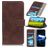 Mobigear Croco Samsung Galaxy M53 Knížkové pouzdro Peněženka - Hnědá