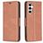 Mobigear Excellent Samsung Galaxy S24 FE Funda tipo libro Cartera - Marrón