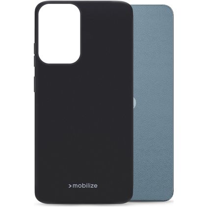Mobilize Rubber Gelly Motorola Moto E15 TPU flexível Capa traseira - Preto