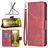 Mobigear Excellent Motorola Moto G71 5G Funda tipo libro Cartera - Rojo