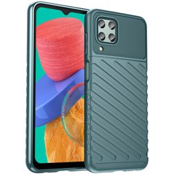 Mobigear Groove Samsung Galaxy M33 Flexibel TPU Skal - Grön