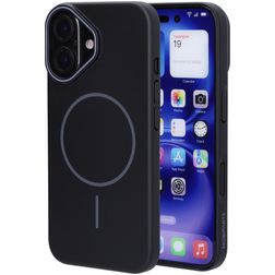 Mobiparts Slim Line iPhone 16 MagSafe Hardcase Back cover - Onyx Black