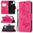 Mobigear Butterfly HONOR 9X Lite Plånboksfodral med sedelfack - Rosa