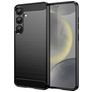 Mobigear Brushed Slim Samsung Galaxy S25 Plus Flexibilní TPU Zadní kryt - Černá
