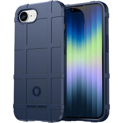 Mobigear Rugged Shield iPhone 17e Joustava TPU Suojakuori Iskunkestävä - Sininen