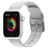 Mobigear Dashed Correa Silicona Cierre de hebilla para Apple Watch - 42/41/40/38 mm - Blanco