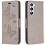 Mobigear Butterfly Samsung Galaxy S23 Etui z klapką typu portfel - Szary