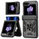 Mobigear Armor ring Samsung Galaxy Z Flip 7 FE Hårdt Bagsidecover Stødsikkert med ringholder - Sort