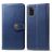 Mobigear Snap Button Samsung Galaxy A41 Cover a libro portafoglio - Blu