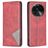 Mobigear Rhombus Slim OPPO Find X6 Capa livro - Vermelho