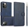 Mobigear Wallet iPhone 16 Pro 2-i-1-plånboksfodral med löstagbart skal med sedelfack - Blå