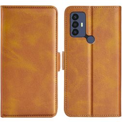 Mobigear Slim Magnet TCL 30 SE Funda tipo libro Cartera - Coñac