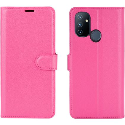 Mobigear Classic OnePlus Nord N100 Plånboksfodral med sedelfack - Magenta