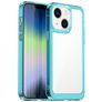 Mobigear Crystal iPhone 14 Plástico rígido Capa traseira - Transparente / Turquesa