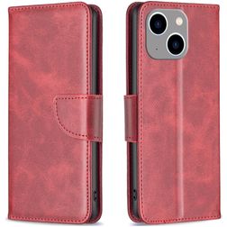 Mobigear Excellent iPhone 15 Plus Plånboksfodral med sedelfack - Röd