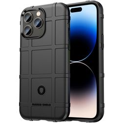 Mobigear Rugged Shield iPhone 14 Pro Max Flexibel TPU Skal Stötsäkert - Svart